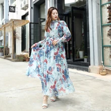 Multicolor Highstreet Party Elegant Mock Neck Semi Sheer Pleated Floral A Line Dress 2019 Holiday Beach Women Dresses Plus Sizes Multicolor Highstreet Party Elegant Mock Neck Semi Sheer Pleated Floral A Line Dress 2019 Holiday Beach Women Dresses Plus Sizes