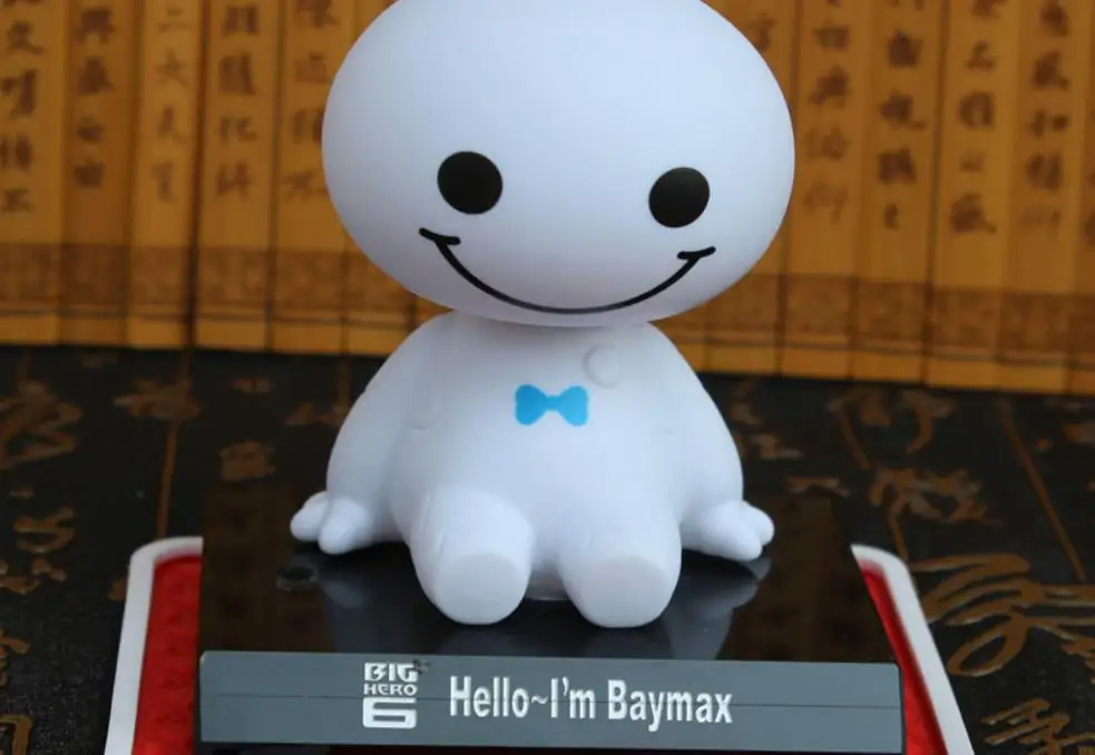 Украшение для автомобиля милое встряхивание головы Кукла мультфильм baymax милые авто аксессуары украшение интерьера украшение автомобиля Стайлинг Мода