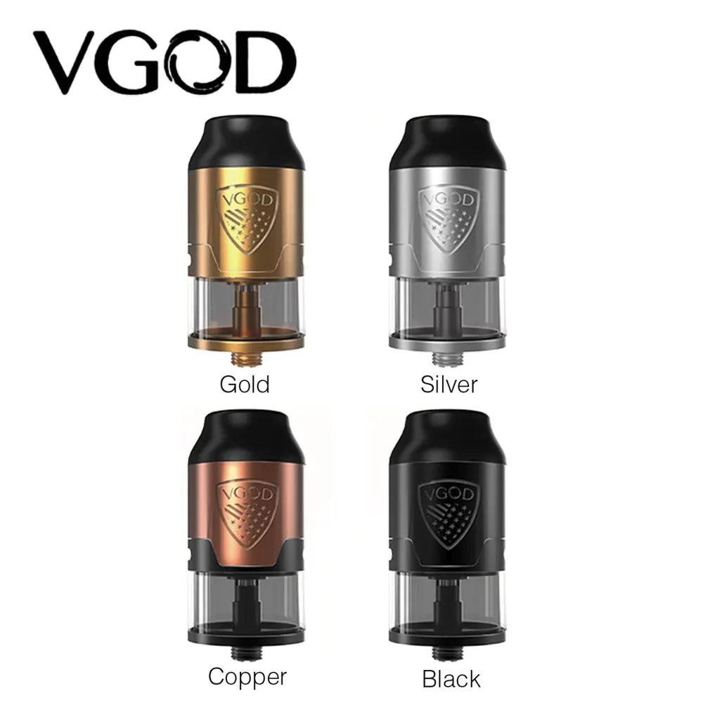 

Original VGOD Elite RDTA Atomizer 4ml Tank Engraved Elite RDTA Shield Single Coil Building Top Filling Electronic Vaping Tank