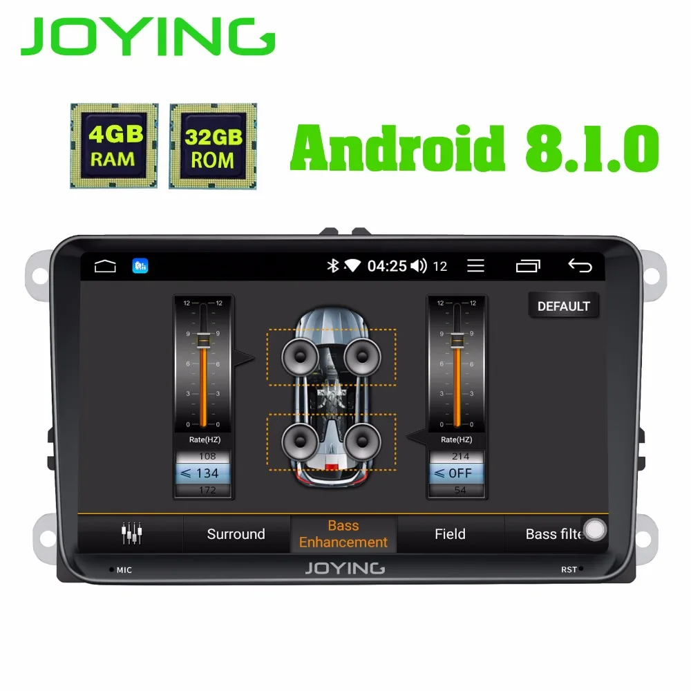 JOYING 4GB RAM Android 8 1 car autoradio stereo DSP for Golf Caddy EOS head unit