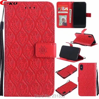 

Flower Wallet Leather Pouch Case For Iphone X XS MAX XR 8 7 Plus I7 6 6S SE 5 5S Lavender Stand ID Card Cover Skin Luxury 50pcs