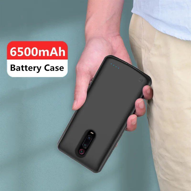 Carregador de Telefone Portátil para Xiaomi mi 9t Pro Bateria Cases 6500mah Bateria Externa Power Bank Capa para mi 9t Case de Energia Case - Image 6