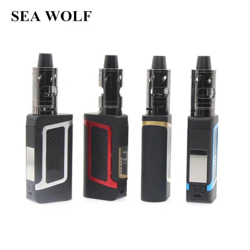 

Original SEA WOLF HC Vape Kit 80W Shisha Pen Vape Vapor LCD Display E-Cigarettes Box Mod 2000mAh Battery With 3.5ml Atomizer VS