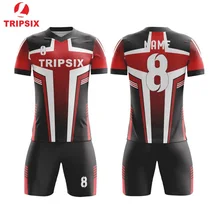 Одежда высшего качества сублимации футбольное Джерси на заказ V образным вырезом Индивидуальные имя номер форма для футбольной команды Спортивная одежда