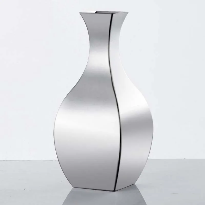 304 Stainless Steel Vase Floor Home Living Room Countertop Flower