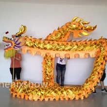 4 м длина размер 5 позолоченный 4 студенческий китайский дракон танец Дракон Китайский народный фестиваль праздничный костюм