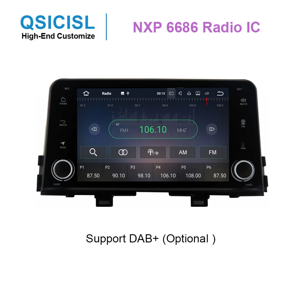 Clearance New Android 9.0 IPS  8" 4GB+64GB car multimedia player for Kia Picanto Morning car 1 din headunit radio gps multimedia stereo 2