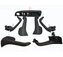 7 PCS Nero Interni Maniglia Della Porta Grab interruttore della finestra di copertura della Mascherina Per Il VW Volkswagen Golf 5 GTi MK5 Jetta interno bracciolo 1K0 868 040B