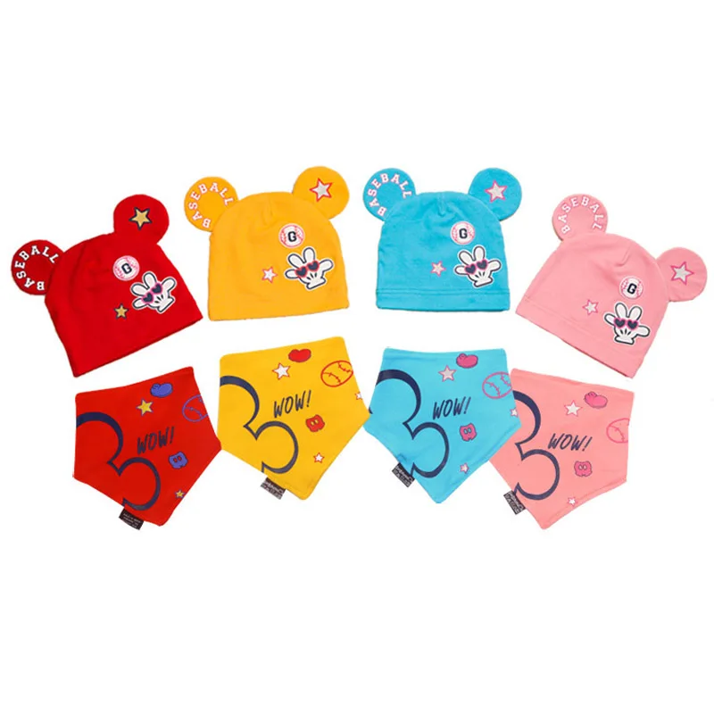 2pcs-lot-100-cotton-baby-hat-scarf-set-retail-and-wholesale-boys-girls-kids-scarf-infant