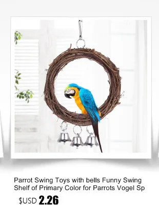 Попугай первой необходимости-качели птица Укус игрушка подвесной мост-декоративная клетка, красивый, легко носить с собой, прочный