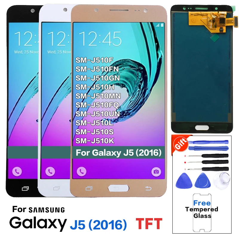 TFT для samsung J5 2016 SM-J510FN J510F Дисплей ЖК Экран модуль SM-J510MN J510GN J510L дисплея замена |