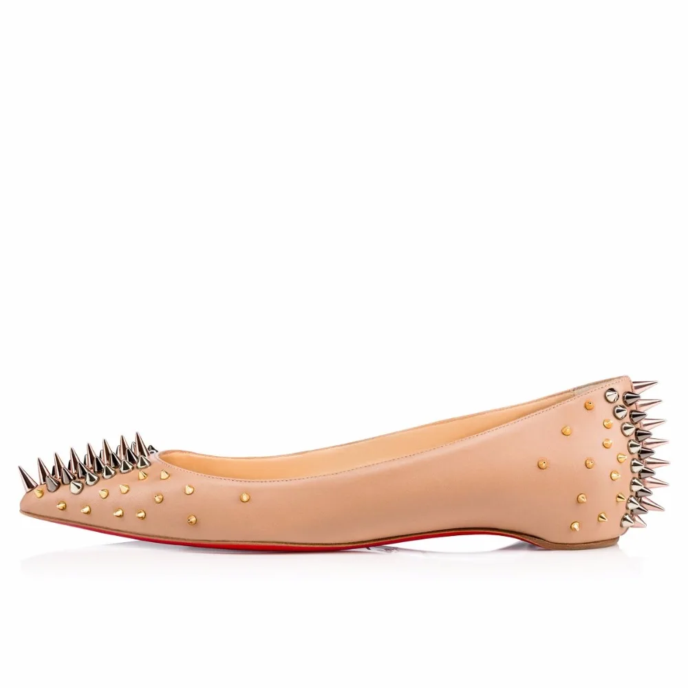 As Luxe Femme Schoenen Rue Mode Picture Picture Vrouw Cuir Nouvelle 2018 Chaussures En Mules Pointu Casual Métal De as Mocassins Rivet Appartements wYxOEfAqUn