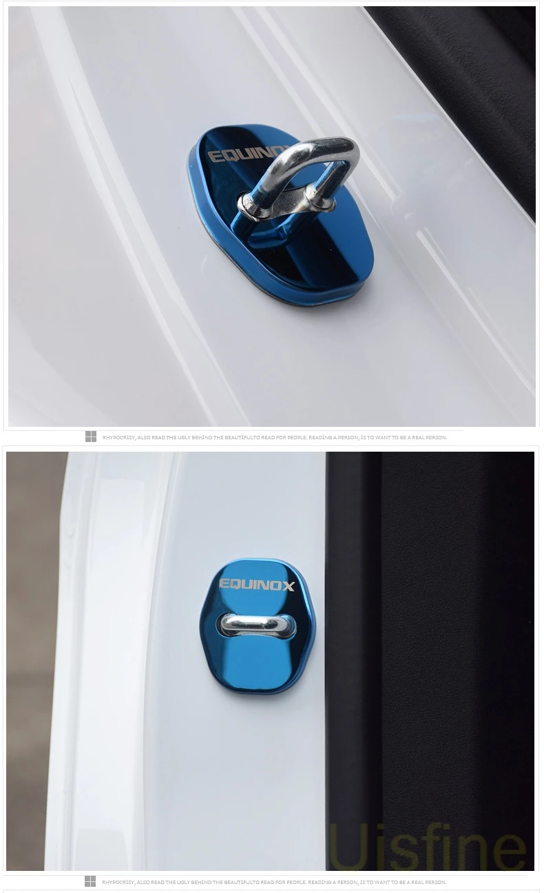 Внутренняя отделка Антикоррозийная нержавеющая сталь защитная Пряжка дверной замок крышка для Chevrolet Equinox