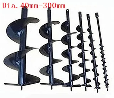 

100mm Heavy duty Soil Auger earth drill bit blade bits head for Gasoline Drill Electric Hammer and Water borer 800mm length