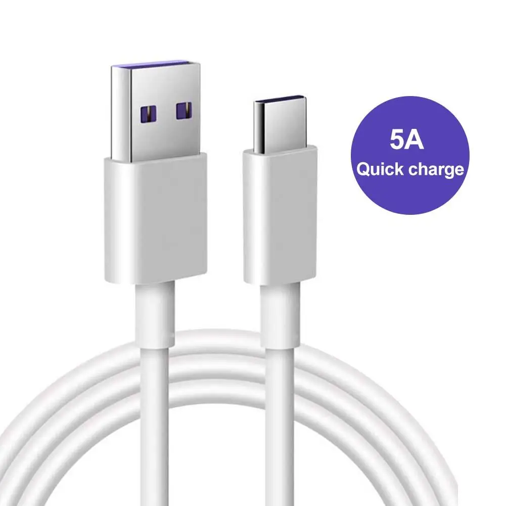 

5A Fast Charging Mobile Phone Type-C Data Cable Cord for Huawei Mate10 P20