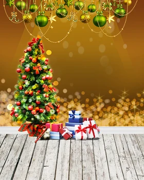 

Vinyl Christmas background of trees child photocall new Year decoration wonderland photo studio backdrop
