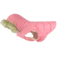 Одежда с Мопсом, зимняя куртка с капюшоном для собак, меховой воротник, теплая одежда для собак для маленьких собак, пальто для чихуахуа, костюмы для французского бульдога 25