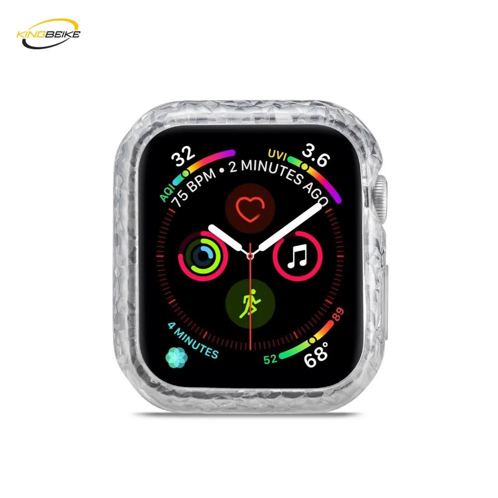 

KINGBEIKE Transparent Watch Case For Apple Watch Series 4 iWatch 40mm 44mm Protective Screen Protector Shell
