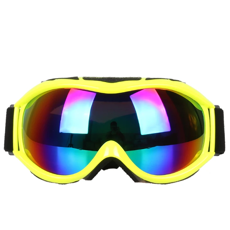 Мотоциклетные очки байкерские Gafas зима катания на лыжах, сноуборде, UV400 двойные слои Анти-туман зимние защитные очки для мотокросса, для открытой местности - Цвет: 206-Yellow