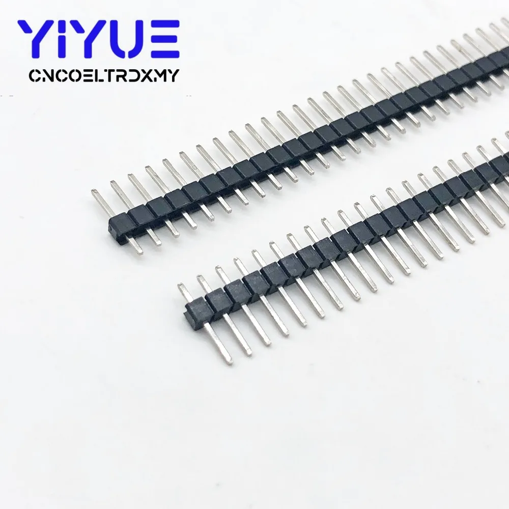 10 шт. 1X40 PIN Однорядный прямой штыревой разъем 2,54 мм шаг полосы разъем PCB штыревые Коннекторы