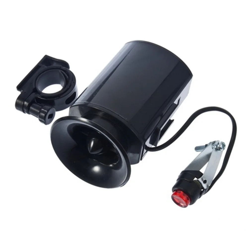 

6 Sound Electronic Bike Bell Ring Siren Warning Horn Ultra Loud Voice Speaker Bicycle Accessory Black drop shipping