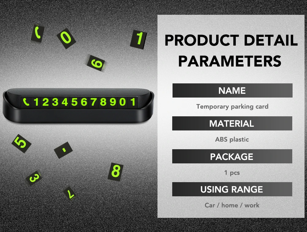 Автомобильная карточка с телефоном для временной парковки номерная карта для Nissan Qashqai J11 J10 Juke Tiida Note Kia Ceed Rio 3 4 Cerato Picanto Optima