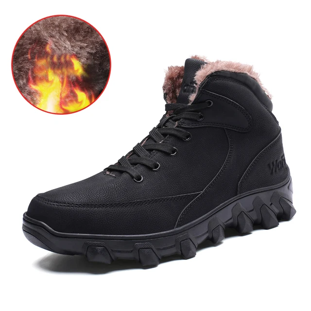 Ankle Boots Winter Shoes Man Hiking Shoes Outdoor Trainers Anti Skid Cotton Shoes Spring Waterproof Sneakers Snow Boots for Men
