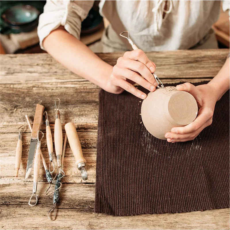 30PCS Pottery Sculpting Set Carving Knife Tools Shaper Polymer Modeling Clay Carpenter Chisel Wax Carving Sculpt Tool Sculpture (7)