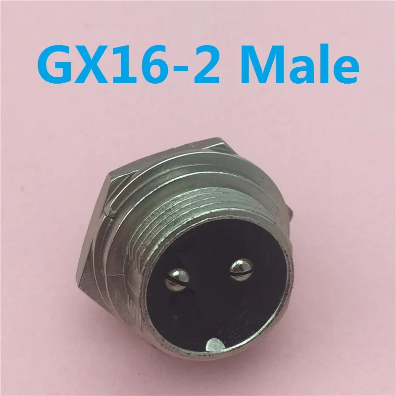 

1pcs GX16 2 Pin Male Circular Socket Diameter 16mm Wire Panel Aviation Connector L102 Free Shipping Russia