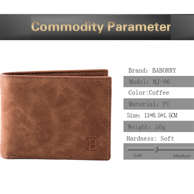 

2019 Fashion Simple Fashion Slim PU Leather Material Short Wallet Folding Men Male Premium Zip Wallet Casual Style
