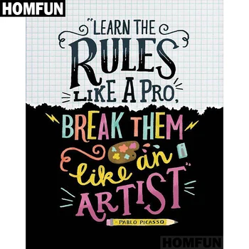 

HOMFUN Full Square/Round Drill 5D DIY Diamond Painting "Cartoon brush" Embroidery Cross Stitch 5D Home Decor Gift A01545
