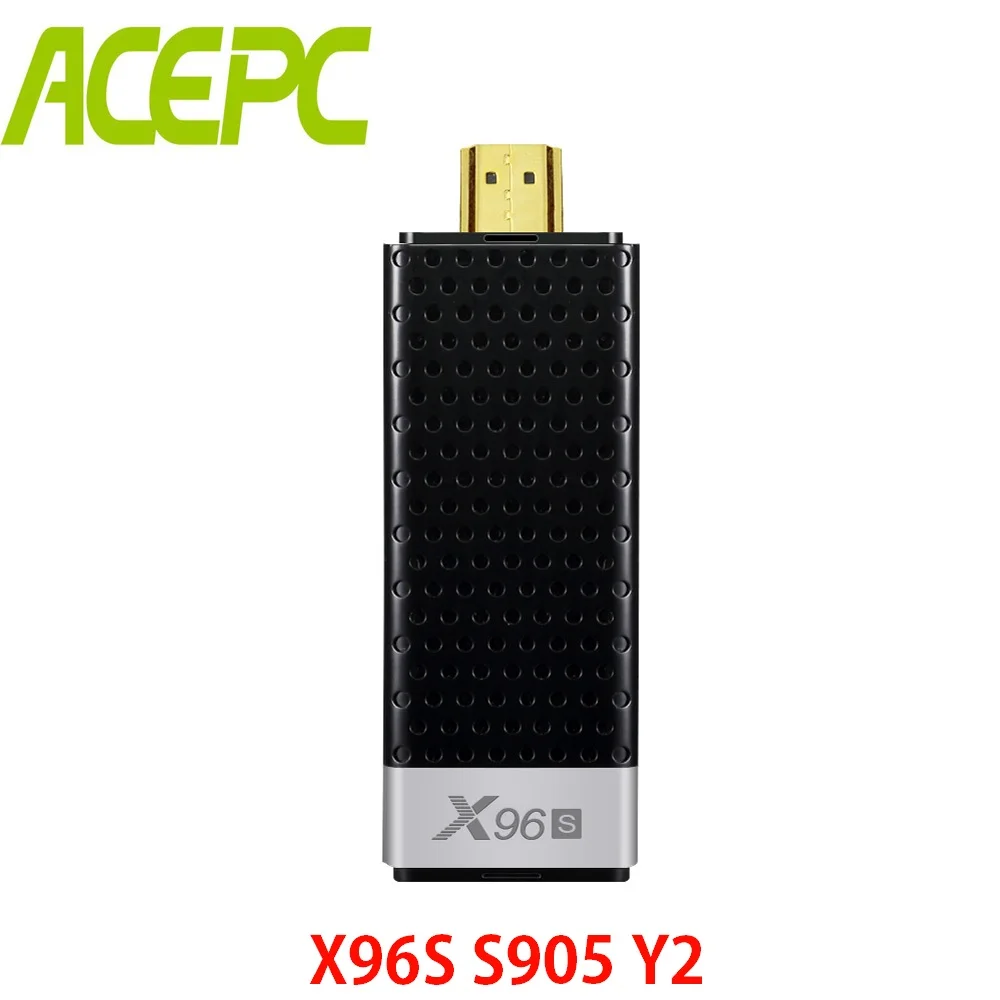 ACEPC Android 8,1 ТВ приставка X96S Amlogic S905Y2 DDR4 4 ГБ 32 ГБ Мини ПК ТВ-карта 2,4G и 5G WiFi Bluetooth 4,2 ТВ-ключ медиаплеер