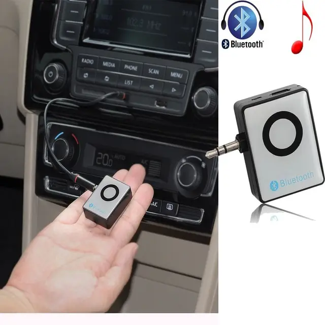 3.5mm Bluetooth Audio Stereo Receiver Car Music Adapter For Samsung Galaxy S5 S4 Note 4 3 HTC