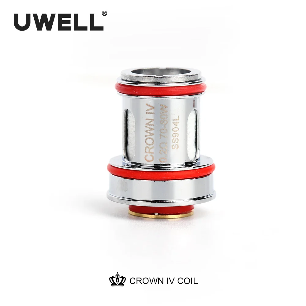 UWELL 5 Packs Crown 4(Crown IV ) 0.2/0.23/0.4ohm Coil Dual SS904L& Mesh UN2 Coil Head Crown 4 Tank Electronic Cigarette Core UWELL 5 Packs Crown 4(Crown IV ) 0.2/0.23/0.4ohm Coil Dual SS904L& Mesh UN2 Coil Head Crown 4 Tank Electronic Cigarette Core