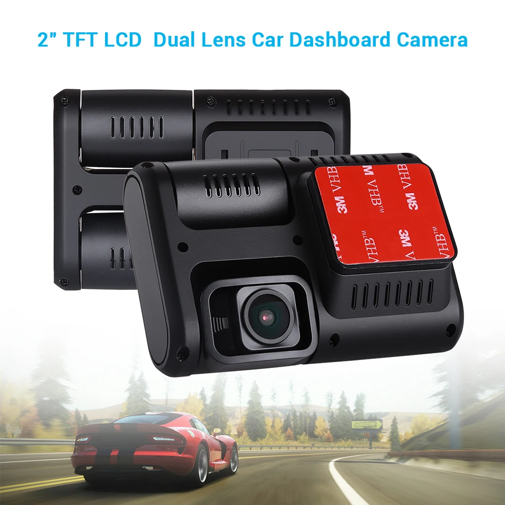 Автомобильный dvr камера два видеорегистратора gps sony IMX323 1080 P Full HD двойной объектив
