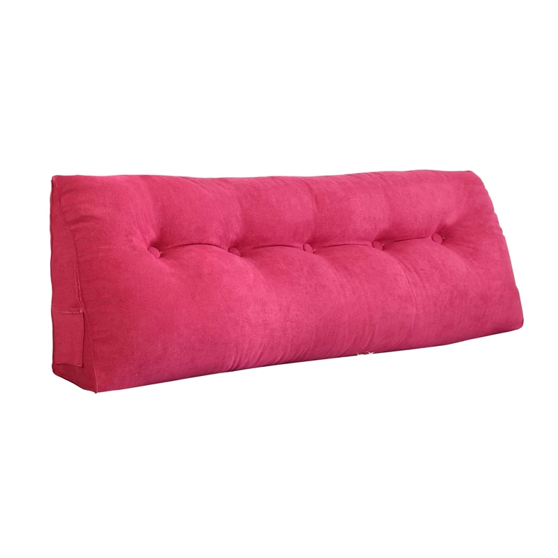 Плюшевые подушки моющиеся прикроватные подушки декоративные подушки дышащая подушка для кровати высокое качество подушки креативный домашний декор - Цвет: Rose 3 buttons