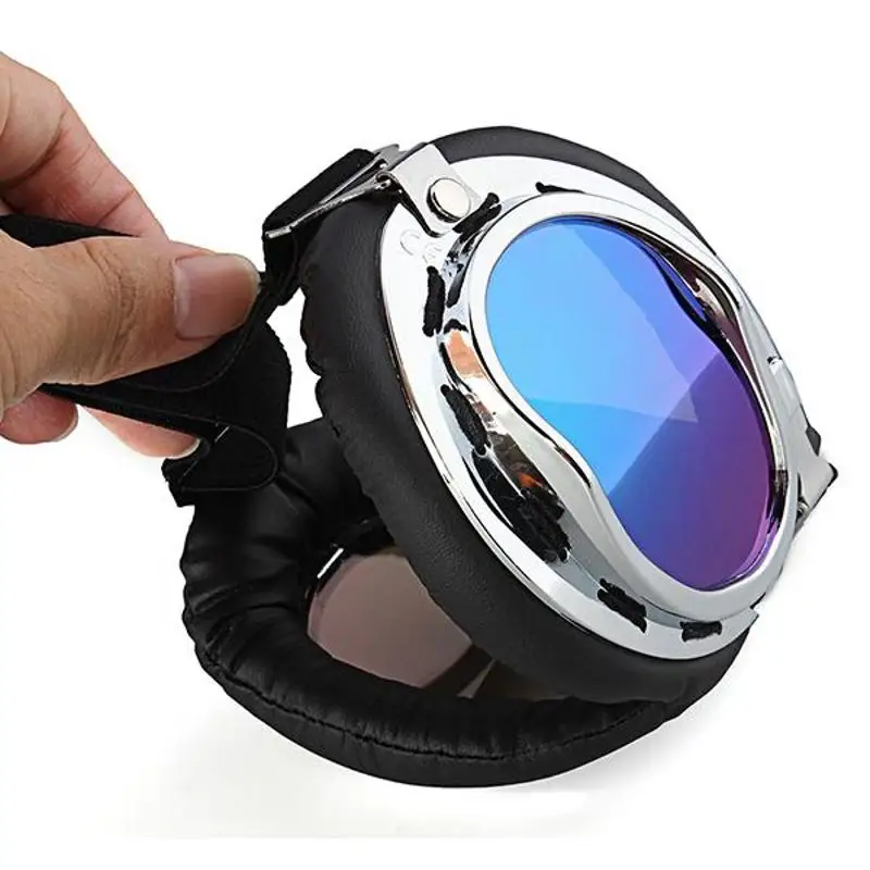 Vintage Style Motorcycle Bike Goggles