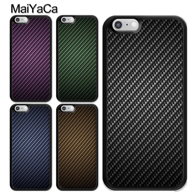 MaiYaCa эффект углеродного волокна для iPhone 4S 5C 5S 6S 7 8 Plus X XR XS MAX Samsung черный мягкий