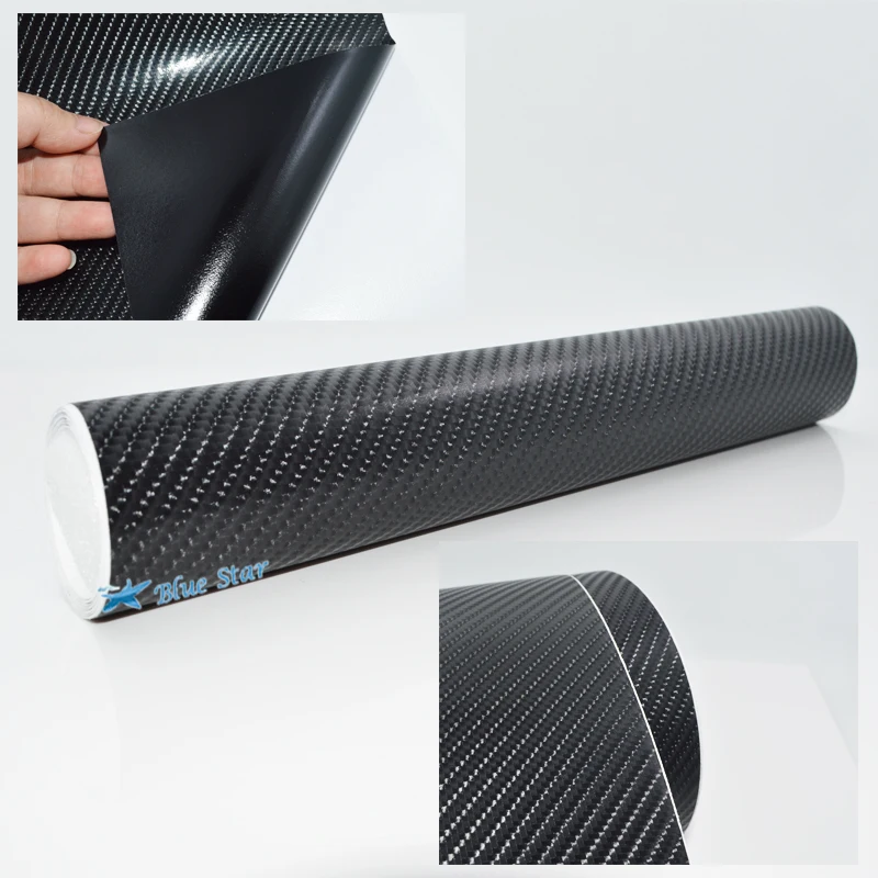 New Stylish Top Quality DIY 30cmx300cm 4D Carbon Fiber Decal Vinyl Film