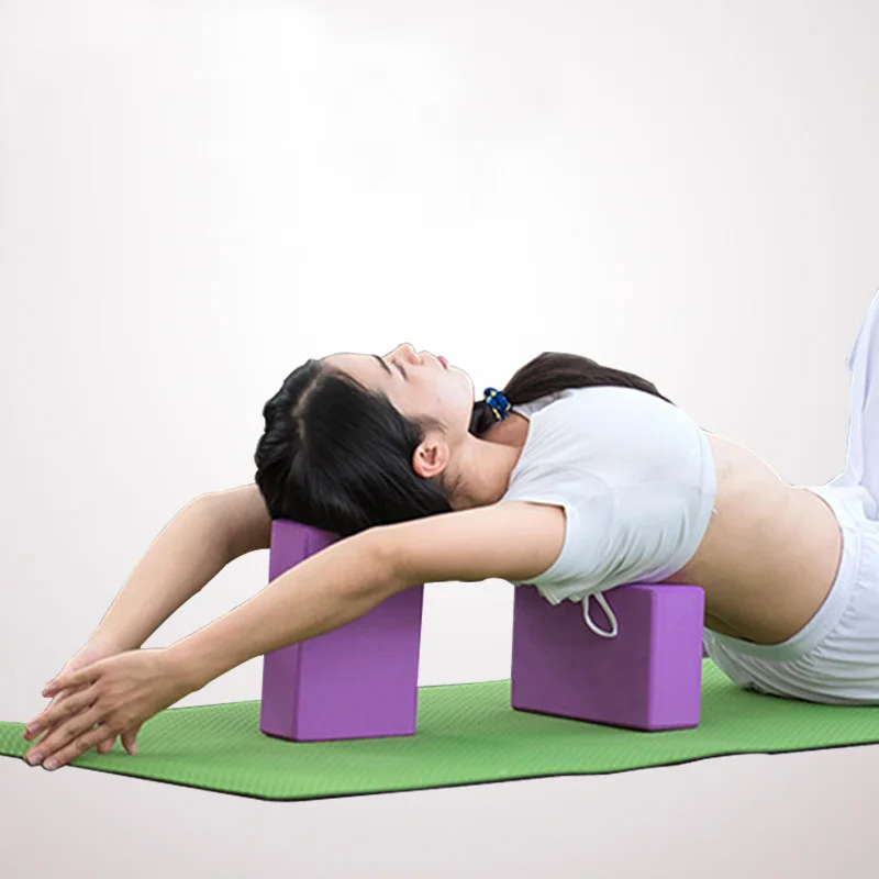 

CRUSHONU High-quality Yoga Block Props Foam Brick Stretching Aid Gym Pilates Yoga Block Exercise Fitness Sport