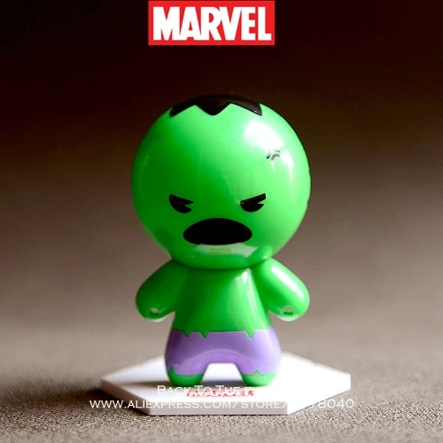 Disney Marvel Avengers Халк 12 см фигурка аниме мини украшение ПВХ Коллекционная игрушка