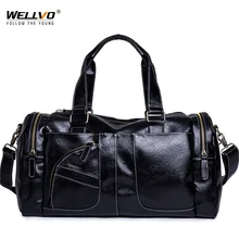 Новая трендовая Мужская большая сумка из искусственной кожи для тренировок, сумки для спортзала, большая черная сумка-тоут для фитнеса, сумки для путешествий, сумки для мужчин на плечо, новинка XA185ZC