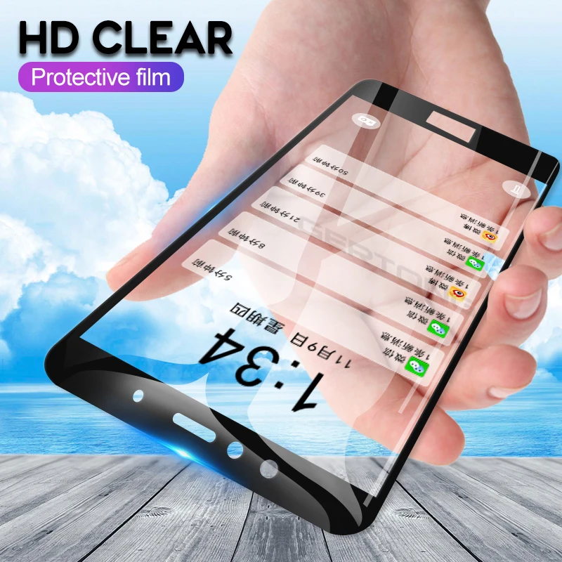 Полное покрытие, закаленное стекло для huawei Honor 7A pro 7C Pro, глобальная версия, Защитная пленка для экрана, Передняя пленка для Honor7A 7C glass