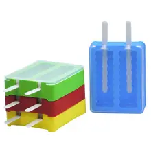 4 шт. мороженое формы с крышками силиконовые длинные Стиль кубики льда Popsicle Maker плесень инструменты