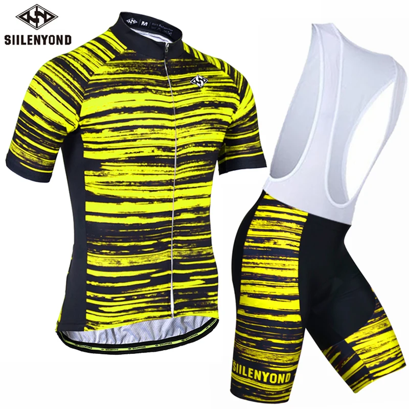

SIILENYOND Bicycle Ropa Ciclismo Hombre Professional Cycling Jersey Set Ropa Ciclismo Quick-Dry Sports Jersey Cycling Clothing