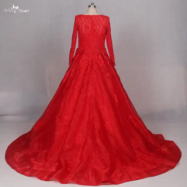 Red Crystal Wedding Dress