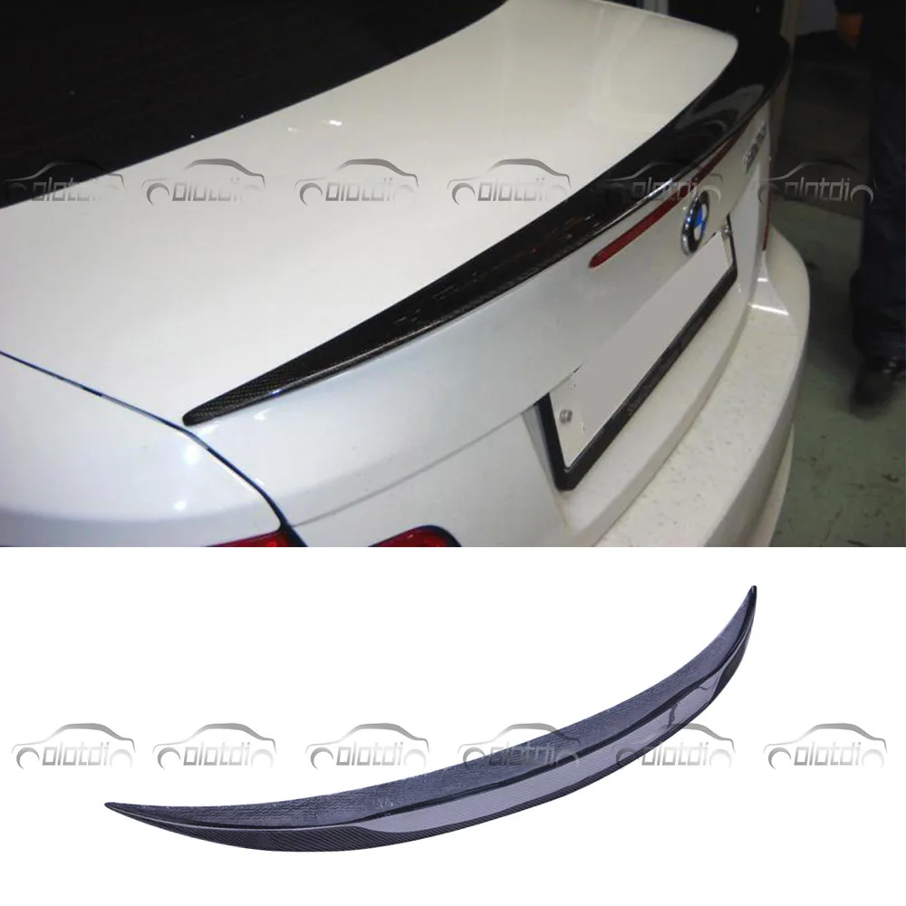 

P Style E82 1M Carbon Fiber Rear Trunk Lip Spoiler Splitter Wings for BMW 1 Series E82 1M OLOTDI Car Styling