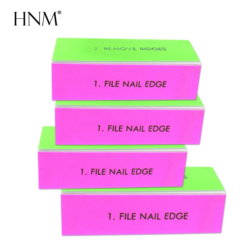 HNM 4 Pcs 4 Ways Nail Art Buffer Buffer File Nail Art Tools DIY
