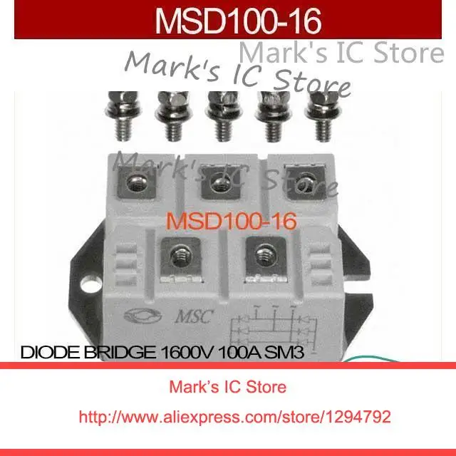 Диодный мостовой диск MSD100-16 1600 в 100A SM3 100 MSD100 D100 SD100 | Электронные компоненты и