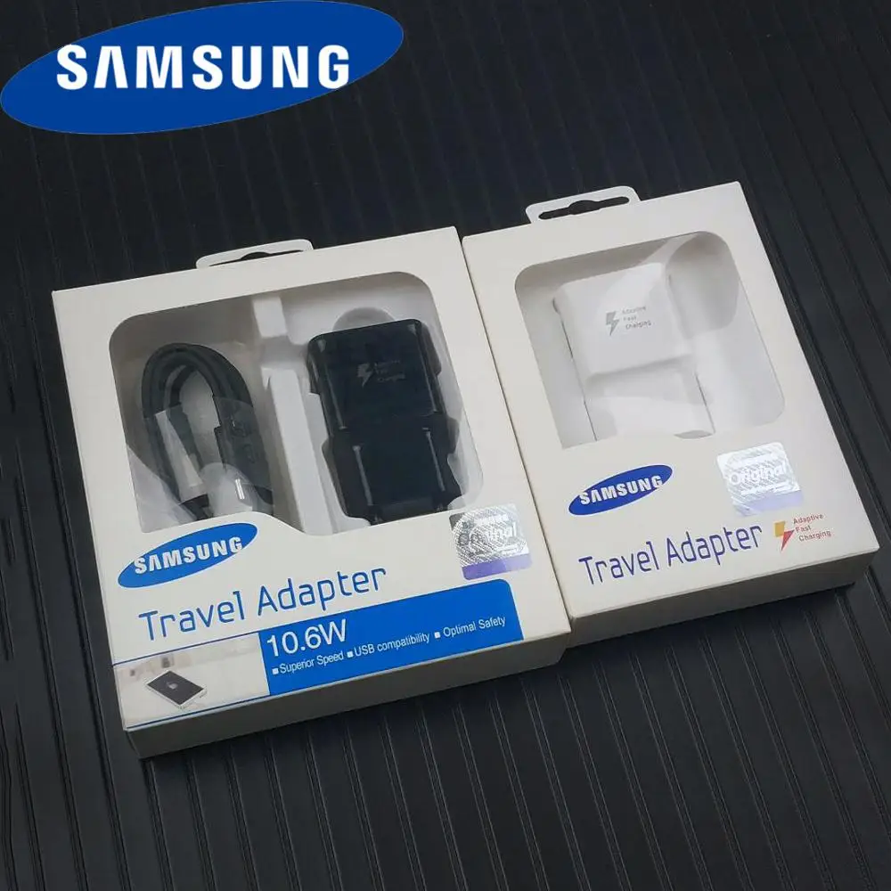 

Original Samsung afc Fast Charger For Galaxy S10 S9 S8 Note 7 8 9 A50 A80 A5 J5 2018 Mobliephone EU Quick Travel Wall CHarger